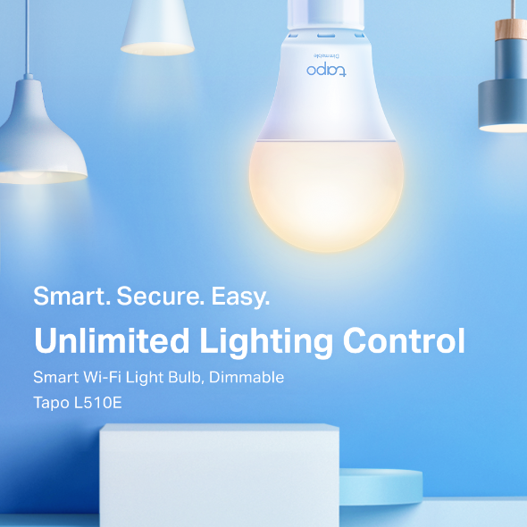 TP-LINK TAPO L510E Smart Wi-Fi Light Bulb, Dimmable