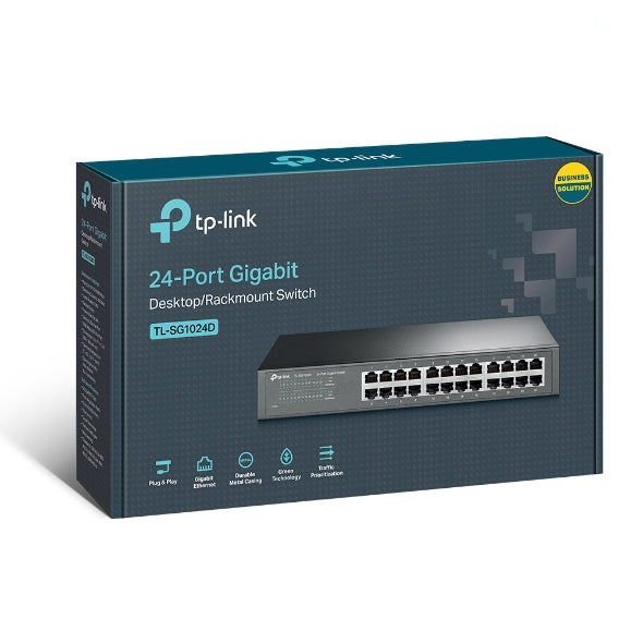 TP-LINK TL-SG1024D 24-Port Gigabit Desktop/Rackmount Switch