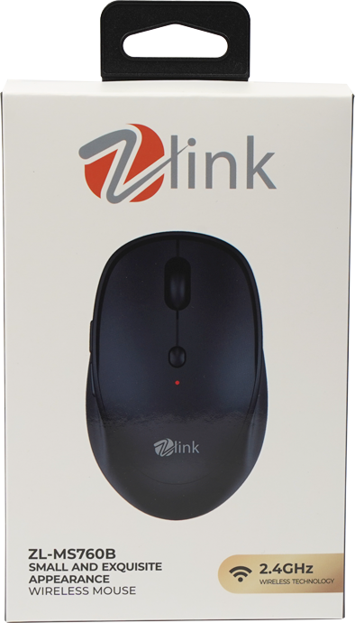 Wireless mouse with battary  Black color zl-ms760b