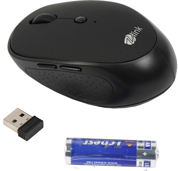 Wireless mouse with battary  Black color zl-ms760b