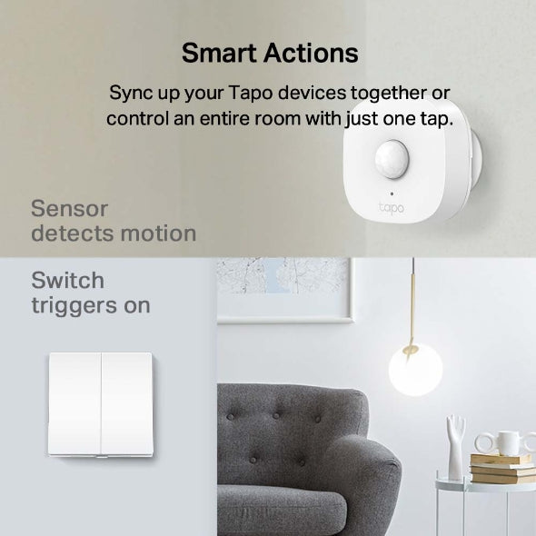 TP-LINK TAPO S220 Smart Light Switch, 2-Gang 1-Way