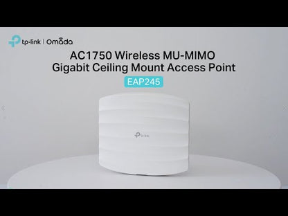 TP-LINK EAP245 AC1750 Wireless MU-MIMO Gigabit Ceiling Mount Access Point