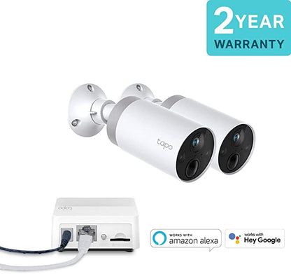 TP-LINK TAPO C400S2 Smart Wire-Free Security Camera System, 2-Camera System